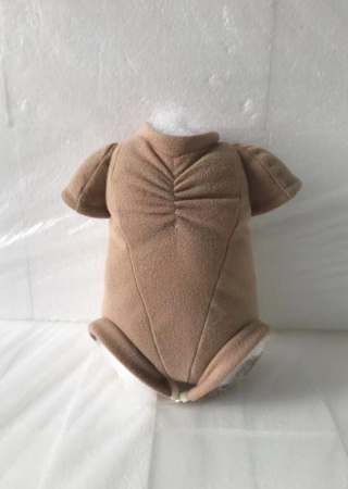 16 Inch Darker Flesh Doe Suede Multi Panel Body ~ 3/4 Arms, Full Front Legs ~No Joints