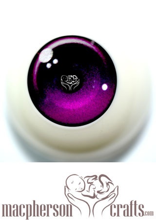 26mm Acrylic Eyes Cartoon Style - Purple