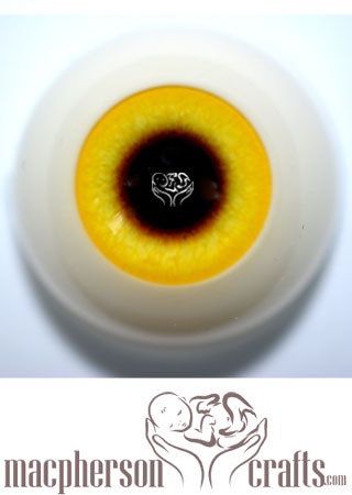 20mm Acrylic Eyes Fantasy Style - Yellow