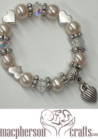 Pearly Bugs Baby Bracelet -~ Peachy 
