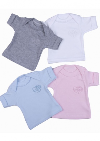 A Micro Preemie Short Sleeve Envelope T-shirt ~ Blue