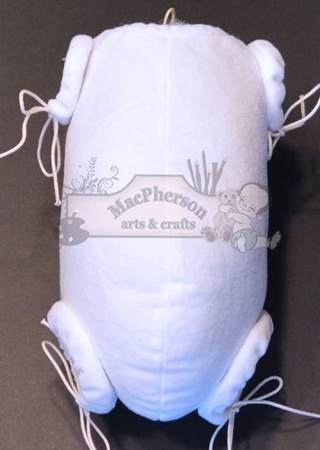18 Inch White Body - Jointed Full Arms, Full Side Legs