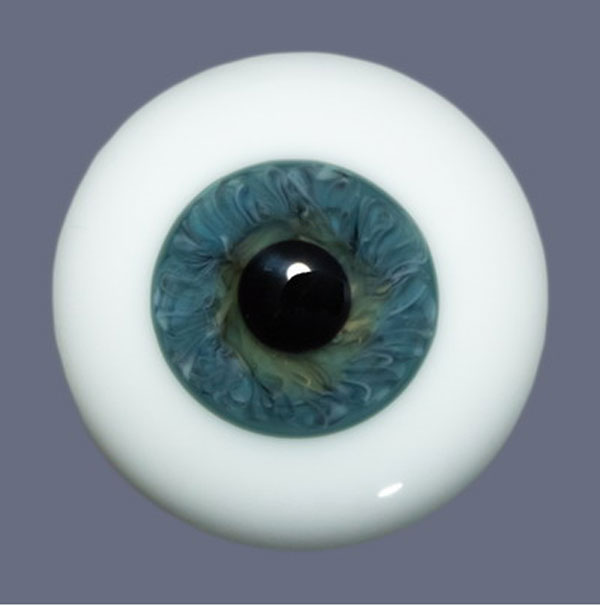 Yeux poupée ancienne noisette 24 mm Hazel mouth blown eyes for antique doll