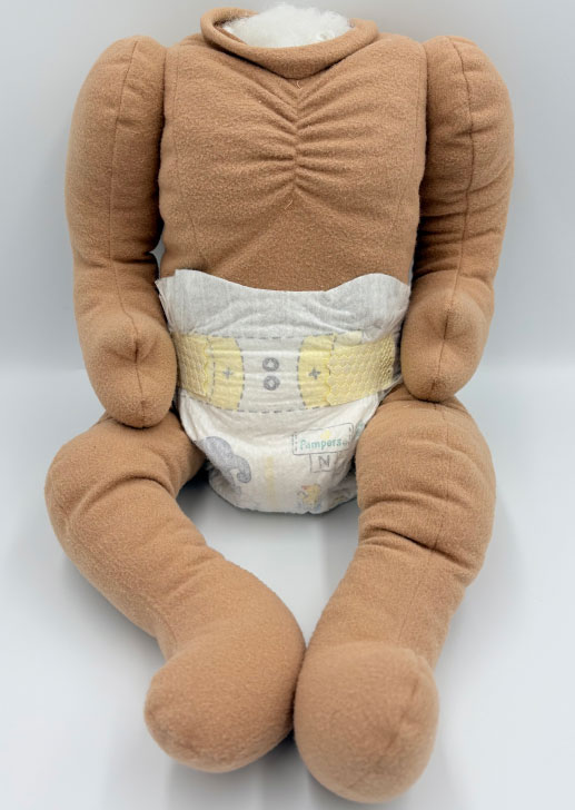 20 Inch Pre-Stuffed Multi-Panel (Darker) Cuddle Body 1.5lbs +