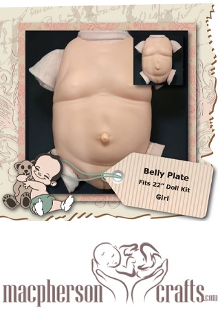 22 Inch Girl Belly Plate by DKI