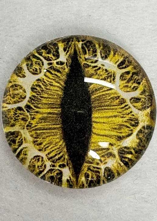 28mm Dragon Eyes ~ Marbled Citrine