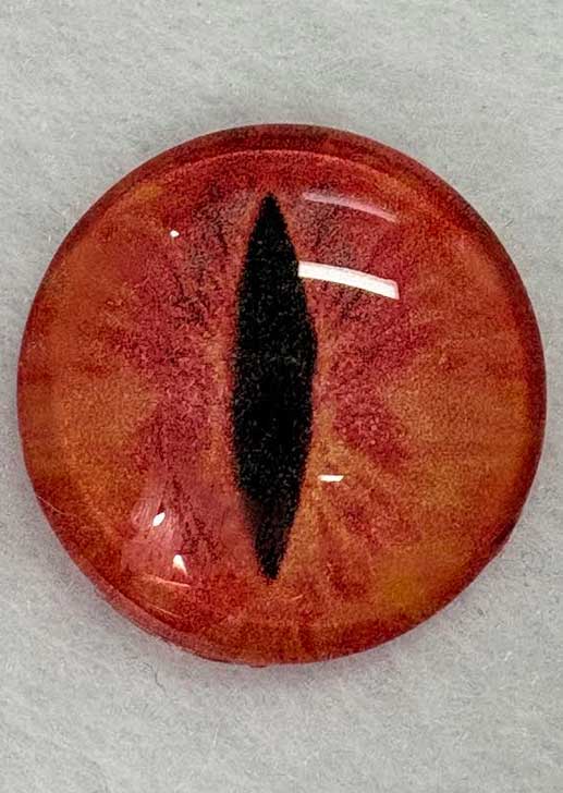 28mm Dragon Eyes ~ Red Lava