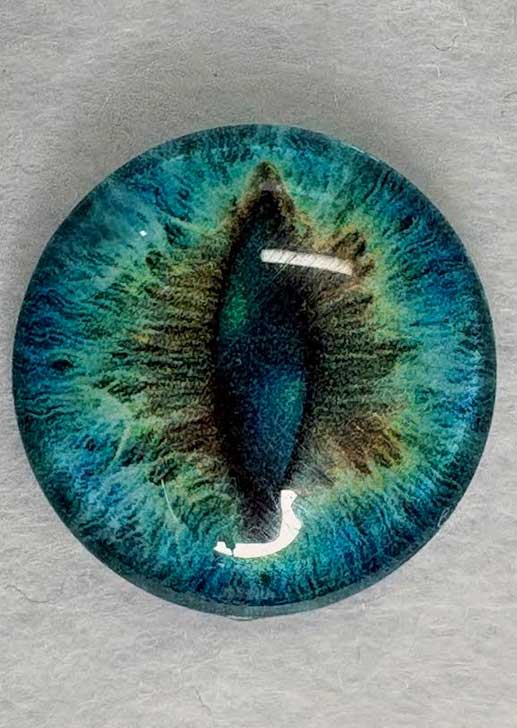 28mm Dragon Eyes ~ Turquoise Gem