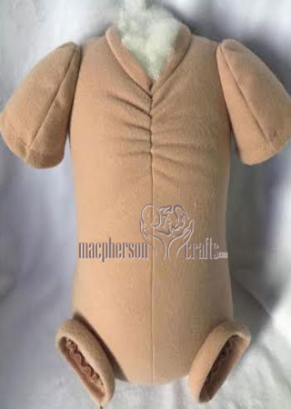 24 Inch Flesh Doe Suede Body - Jointed 3/4 Arms, Full Front Legs