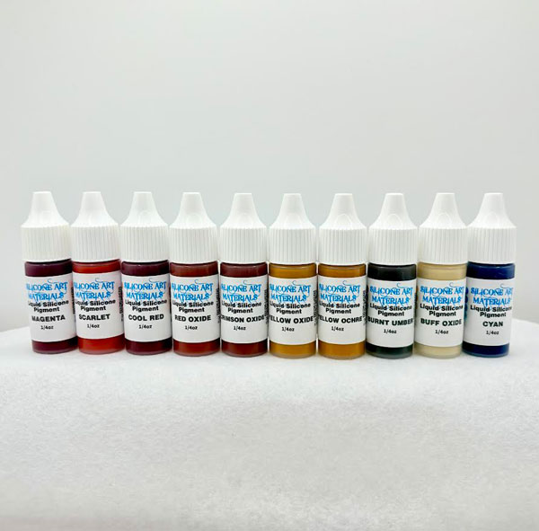 A Set SAM Liquid Silicone Pigment ~ Silicone Doll Painting Pigment 10 ...