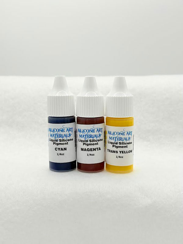 A Set SAM Liquid Silicone Pigment ~ 3 Transparent CMY Colors Set ~ 1/4 OZ