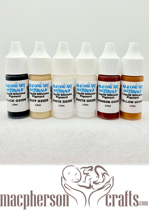 A Set SAM Silicone Liquid Pigment ~ 6  EXTRA Colors ~ 1/4OZ