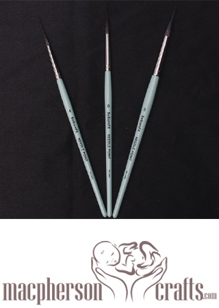 A Set of ReBornFX 3Pc Needle Point Brush Set