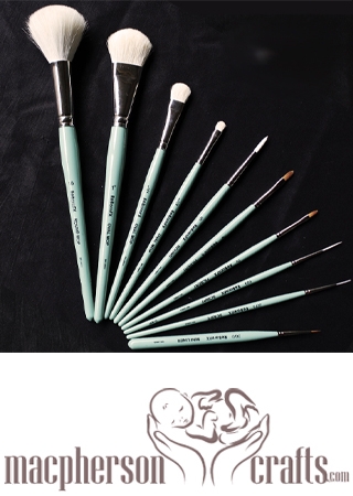 A Set of RebornFX 10 Piece Brush Set