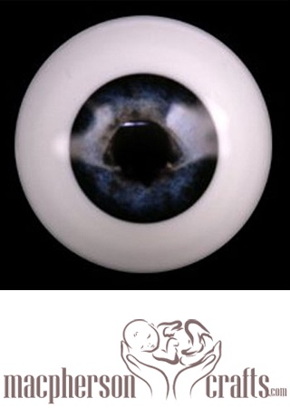 22mm Realistic Acrylic Eyes - Dark Cobalt