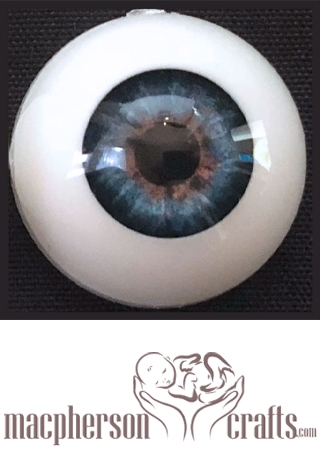 24mm Realistic Acrylic Eyes - Deep Blue Sea