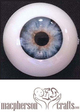 20mm Realistic Acrylic Eyes - Light Sky