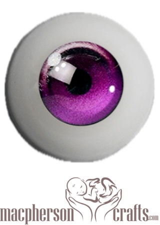 26mm Acrylic Eyes Cartoon Style - Light Purple