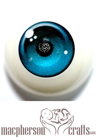 20mm Acrylic Eyes Cartoon Style - Blue