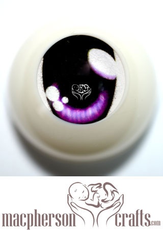 16mm Acrylic Eyes Dolfie Style - Purple