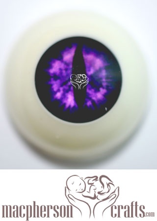 28mm Acrylic Eyes Dragon Cat Style - Purple