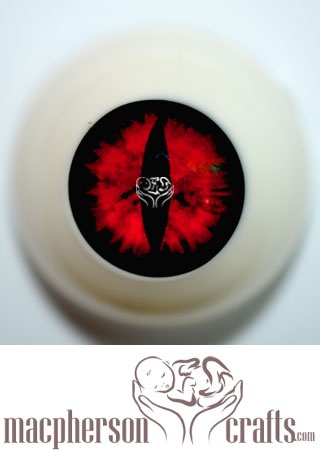 22mm Acrylic Eyes Dragon Cat Style - Red