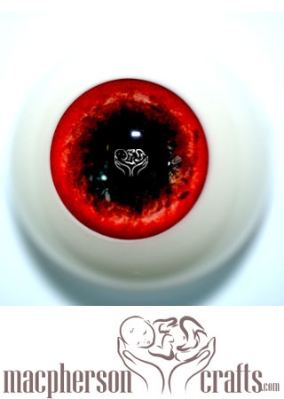 16mm Acrylic Eyes Fantasy Style - Blood Red