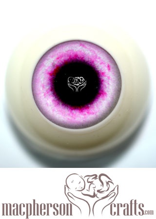 16mm Acrylic Eyes Fantasy Style - Light Hot Pink
