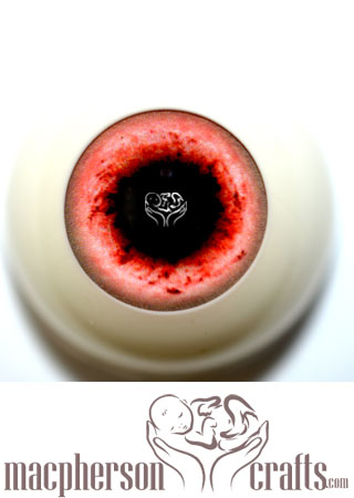 26mm Acrylic Eyes Fantasy Style - Light Red