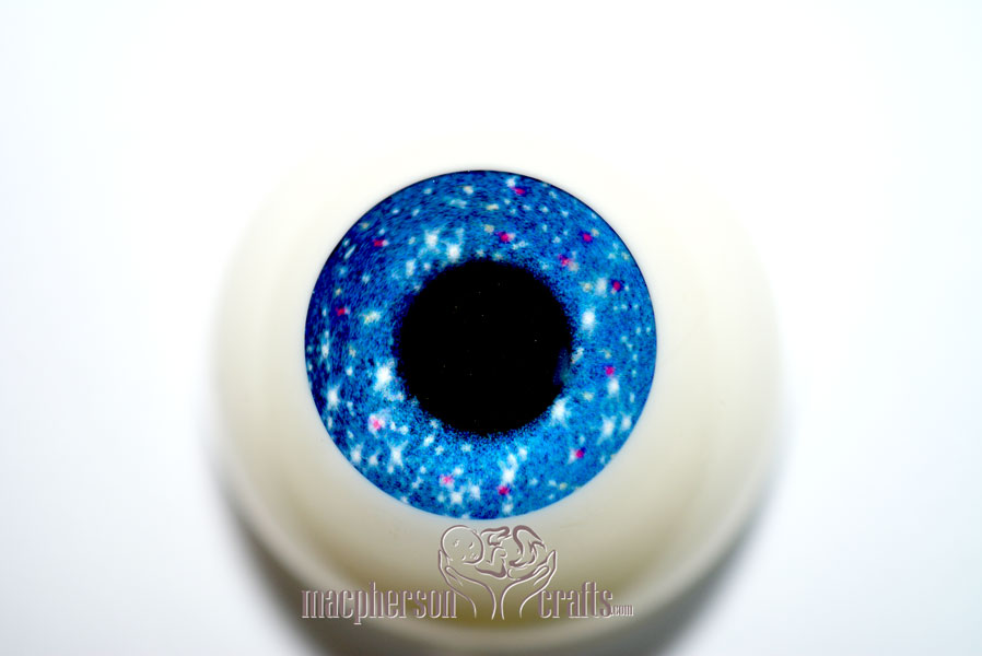 20mm Acrylic Eyes Glitter Sparkle Style Blue