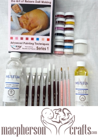 Advanced Series 1 Reborn Teaching Kit - DVD, Brushes, Paints