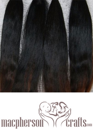 Suri Alpaca Hair - Black Brown