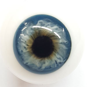 18 mm Antique Blue German Hand Blown Round Glass Eyes 10 mm Iris    XN1 