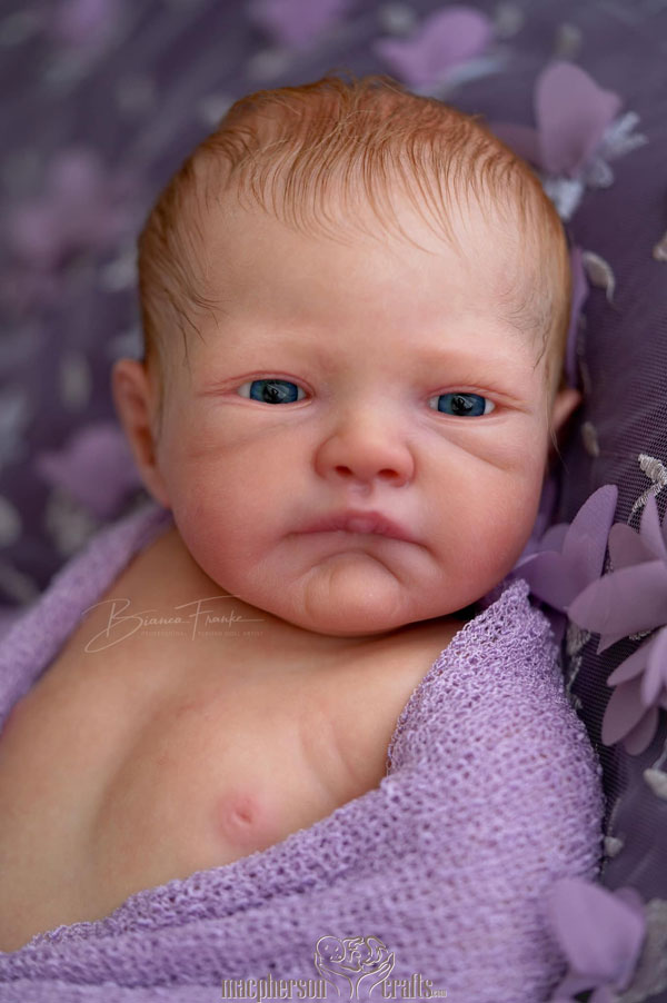 Reborn Baby Boy or Girl August Awake Scuplt by Dawn Mcleod 