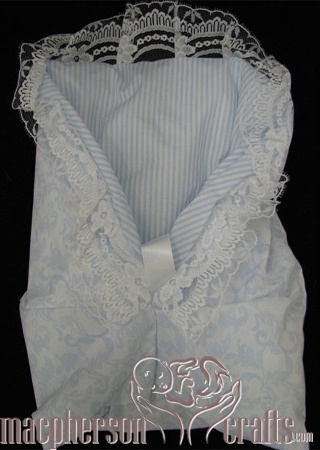 Baby Blue & White Sleeper Sack