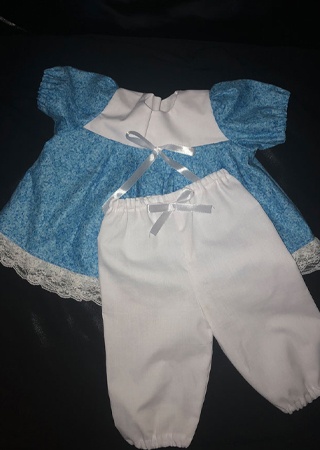 Blue and White Dress ~ Newborn