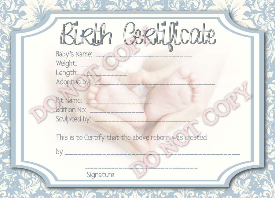 Baby Death Certificate Template