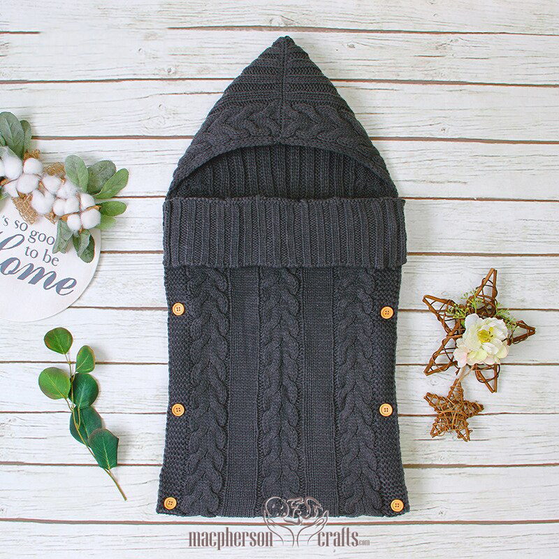 Blankets & Sleeper Bags Baby Bunting Cocoon Charcoal