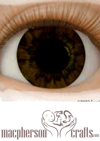 Real Brand Eyes - Chocolate Brown ~ 18mm