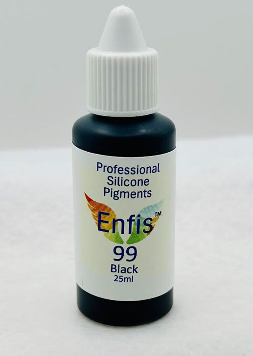 Enfis Essential Colours Silicone Pigments ~ Black ~ 25ml