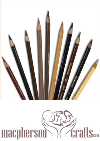 Prismacolor Dark Brown Eyebrow Pencil for Reborning 