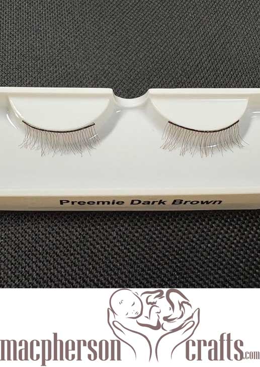 Eyelash Set - Preemie Dark Brown