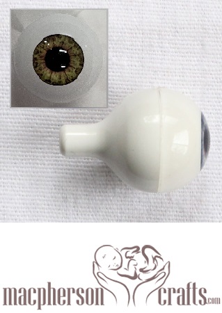 Full Round Eyes for Sculpting ~ Golden Hazel 26mm