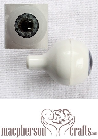 Full Round Eyes for Sculpting ~ Newborn Dark Blue 26mm