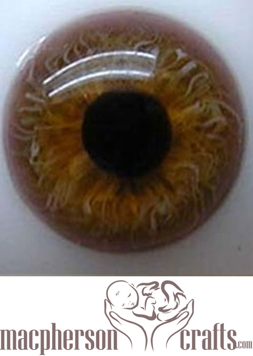 Eye making for dolls - Painting the iris and cornea 