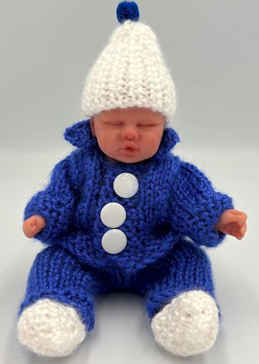 Heavens Sakes Custom Knitted Outfit  ~ Boy Snowsuit Set