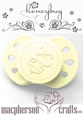 HoneyBug Sweet Dreams Preemie Pacifier - Frosted Yellow