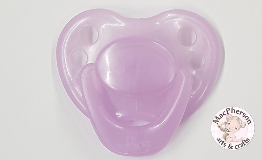 HoneyBug Sweetheart Pacifier Pearly Rainbow Lilac