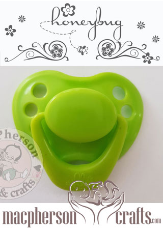 HoneyBug Sweetheart Pacifier - Totally Lime