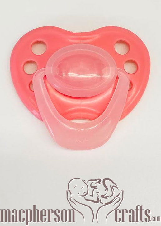 HoneyBug Sweetheart Pacifier - Newborn Miss Coral